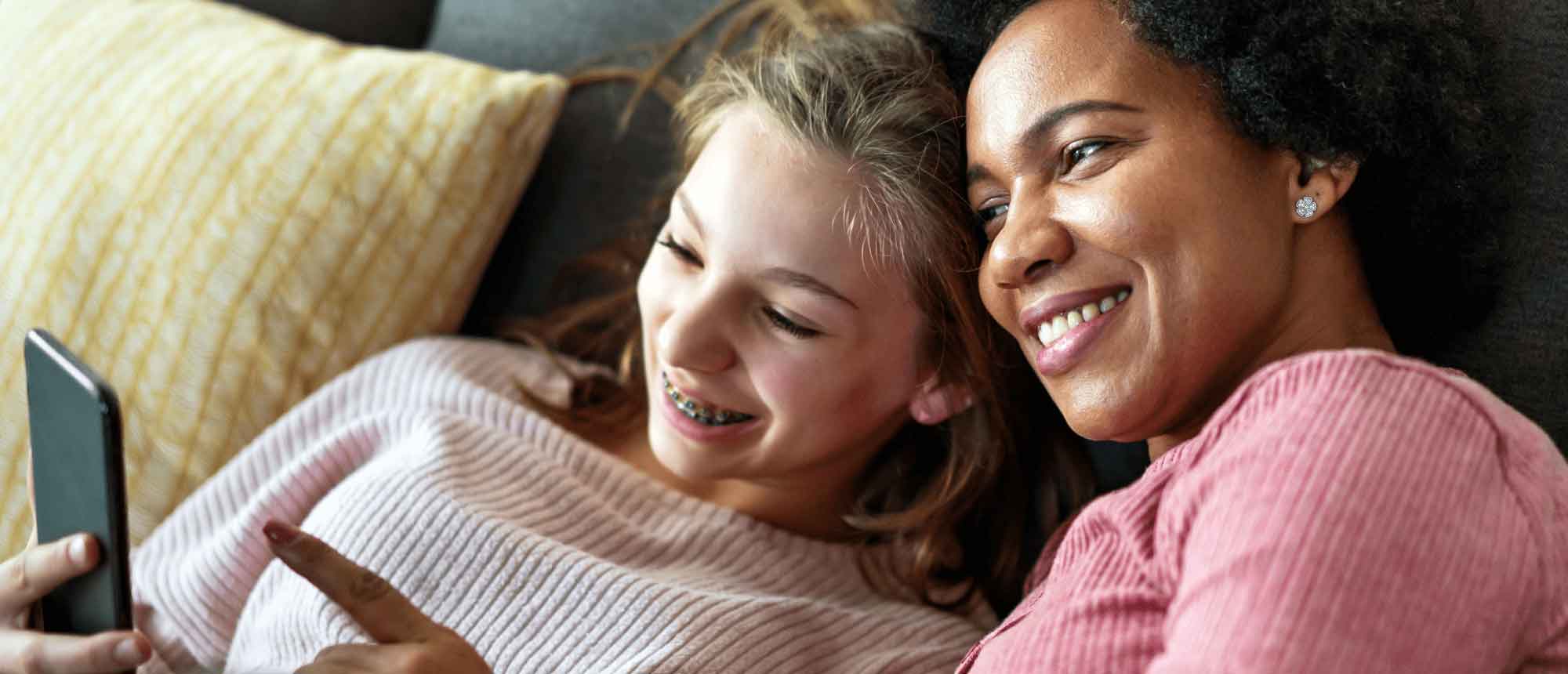 Foster parent and child