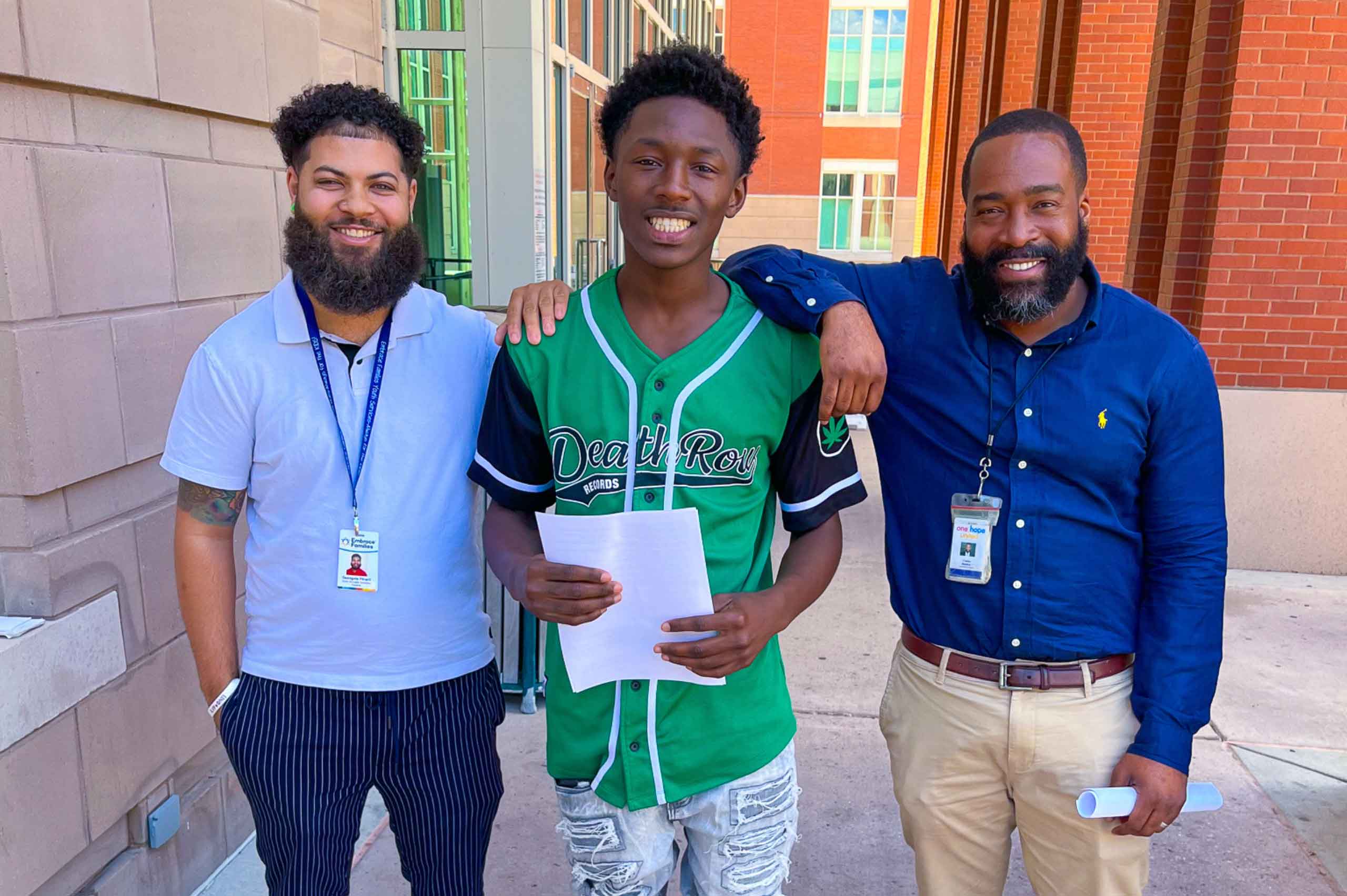 Hope House staff with youth
